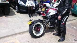 MV Agusta Dragster 800RR QD Exhaust No DB Killer [upl. by Dorie549]