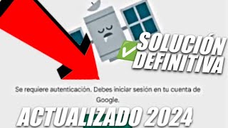 google play se requiere una autenticacion solución [upl. by Lacefield324]