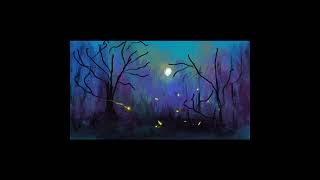 Mysterious woods  digital painting process shorts [upl. by Jeggar]