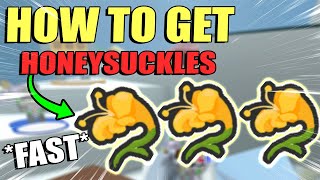 🌻BEST METHODS How to Get Honeysuckles FAST  Bee Swarm Simulator Beesmas 2022 [upl. by Leahsim]