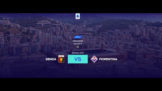 LIVE Genoa vs Fiorentina Serie A 2425 Full Match  Video Game Simulation [upl. by Sik367]