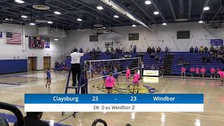 ClaysburgKimmel vs Windber Volleyball [upl. by Anuahs274]