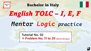 TOLC Exam logic problem practise T2 CISIA mentor practise materials tolcexam cisia [upl. by Deina]