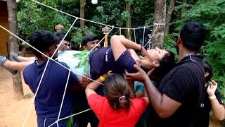 Spider Web Team Building Activity  Treboundcom [upl. by Rufus489]