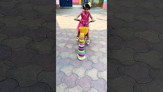 cycle cycle Mari soneri cycle 🤪🚴‍♀️shorts cutebaby baby funny cycling nanditabhaktadas5923 [upl. by Kerat]