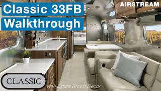 Airstream 2022 Classic 33FB Travel Trailer Walkthrough [upl. by Ecaroh]