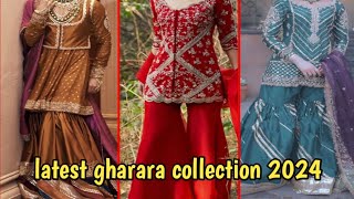 latest collection of gharara for weddings 2024new looks amp ideas [upl. by Lymann]