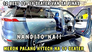 TOP 12 AFFORDABLE 11  19 SEATER NA COMERCIAL VAN SA PILIPINAS NA DAPAT MONG BILHIN PWEDI SA LAHAT [upl. by Annalee]