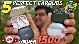 5 Best Earbuds Under 1500 in India 2024 Perfect Earbuds ⚡⚡ Top 5 TWS Under 1500 ⚡⚡ [upl. by Ymled534]