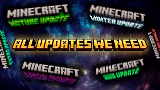 All Updates We Need in Minecraft Part 2 [upl. by Eberto691]