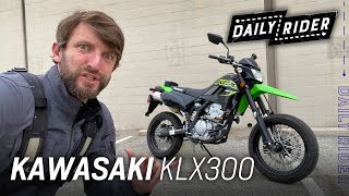 Supermoto or Dual Sport Which 2021 Kawasaki KLX300 is for you  Daily Rider [upl. by Ahsyla]