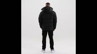 MERCIER Shiny Bronx Mono Badge 2 0 Puffer Jacket Hooded Black Mono Men  FootAsylum [upl. by Nivlac945]