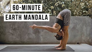 60MINUTE EARTH FLOW  Mandala Yoga  CAT MEFFAN [upl. by Afaw165]