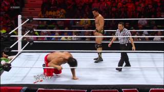 The Great Khali vs Alberto Del Rio Raw Nov 26 2012 [upl. by Belloir]