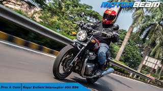 RE Interceptor 650 BS6  5 Pros amp 5 Cons  MotorBeam हिंदी [upl. by Wohlen]