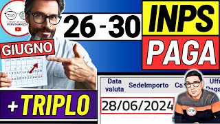 Inps PAGA 26  30 GIUGNO ➜ ANTICIPO DATE PAGAMENTI ASSEGNO DI INCLUSIONE ASSEGNO UNICO BONUS SFL [upl. by Pontus513]