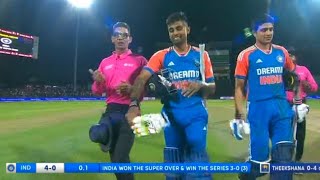 IND vs SL Super Over Highlights 3rd T20 Match  Suryakumar Last Over  Rinku Singh Bowling vs SL [upl. by Spiers]