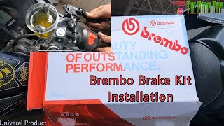 Brembo Kit Installation on R15v3  Performance Brakes  Detailed Review  Complete Installation [upl. by Atiram]