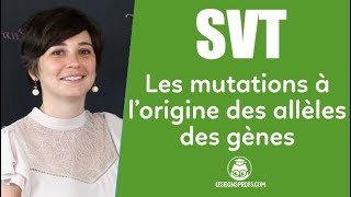 Les mutations à lorigine des allèles des gènes  SVT  Collège  Les Bons Profs [upl. by Nollid776]