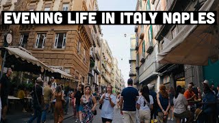 🔥 Hot Evening Life in Italy Naples Walk City Tour — 4k [upl. by Ainaj]