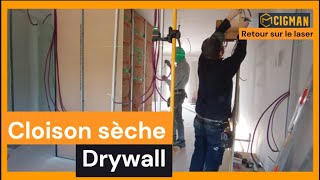 Cloison sèche  Drywall [upl. by Ettedo]