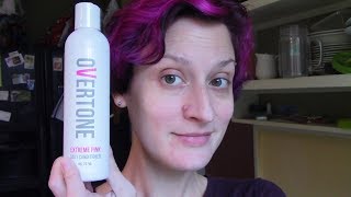 overtone daily conditioner extreme pink review [upl. by Nahgem]