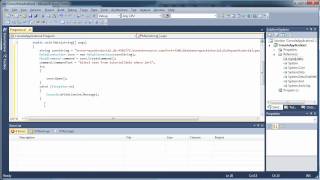 Connect to MySQL Database  Use Select Insert Update  C C Sharp Visual Studio 2010 [upl. by Ramad]