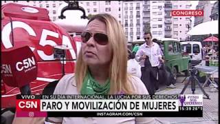 C5N  Día Internacional de la Mujer Paro y movilización de mujeres Parte 2 [upl. by Hoxsie]