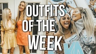 outfits of the week sorority recruitment 2018  bid day vlog [upl. by Apoor844]