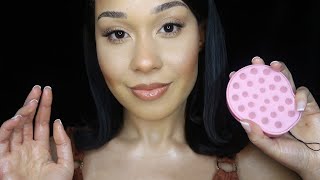 ASMR PAMPERING YOU SKINCARE SCALP MASSAGE  FACE BRUSHING PERSONAL ATTENTION [upl. by Galatea909]