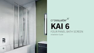 KAI 6 Installation Four Panel Fully Folding Bath Screen [upl. by Octavie]