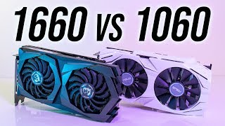 Nvidia GTX 1660 vs 1060 6GB  16 Games Compared [upl. by Cogan]