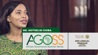 Ms Motselisi Khiba  2nd Annual African Governance Seminar Series AGoSS [upl. by Rolando]