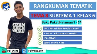 RANGKUMAN TEMATIK KELAS 6 TEMA 8 SUBTEMA 1 PEMBELAJARAN 1 2 3 4 5 DAN 6  LENGKAP [upl. by Airotahs466]