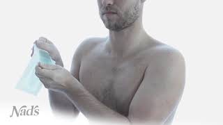 How to Use Nads For Men Wax Strips [upl. by Anoit]