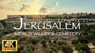 Jerusalem 4K • Relax • Kidron Valley amp the Mount of Olives Jewish Cemetery [upl. by Ailesor]