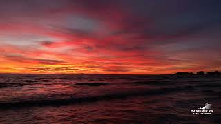 Sunset in Puerto Peñasco Sonora mexicanbeach drone sunset travel air2s [upl. by Ynwat]