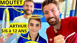 Corentin Moutet sentraine avec le N°1 Français des 12 ans 56 [upl. by Selwin]