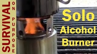 Solo Alcohol Burner Stove Review  Survival and Camping Gear [upl. by Ylhsa]