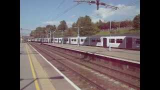 Class 321s speed through Gidea Park [upl. by Clovah]