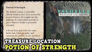 Potion of Strength Hoard Map Treasure Location in AC Valhalla Wrath of the Druids [upl. by Ruthy]