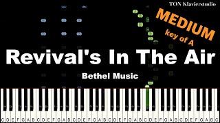 Bethel Music  Revivals in The Air Key of A  MEDIUM Piano Cover Tutorial [upl. by Annaes600]