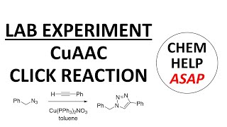 CuAAC click triazole synthesis  laboratory experiment [upl. by Nikkie36]