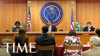 FCC Meeting Takes Unexpected Recess Following Security Threat During New Neutrality Vote  TIME [upl. by Floris366]