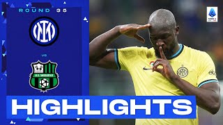 InterSassuolo 42  Lukaku at the double Goals amp Highlights  Serie A 202223 [upl. by Mira626]