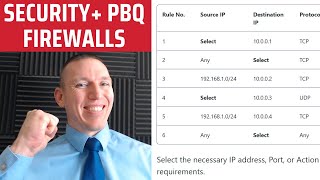 CompTIA Security PBQ 7  Firewalls and Firewall Rules [upl. by Romain375]