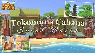 TOKONOMA CABANA  ACNH Speed Build  Animal Crossing New Horizons Gameplay  221 [upl. by Levin76]