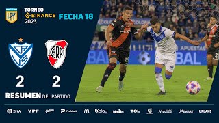 TorneoBinance 2023  Fecha 18  resumen de Vélez  River [upl. by Matthei]