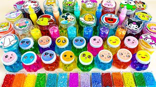 All My SLime Smoothie 🌈 Random Slime Mixing ASMR  Lina Rainbow Slime 12 [upl. by Picardi]