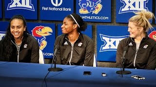 PreNCAA Media Availability  Kansas Volleyball  113016 [upl. by Zachary366]